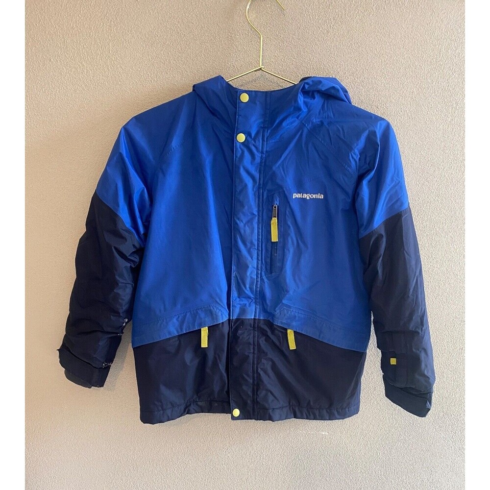 Patagonia Boys Youth S 7-8 Blue Outdoors Lined Hiking Fresh Tracks Jacket Winter